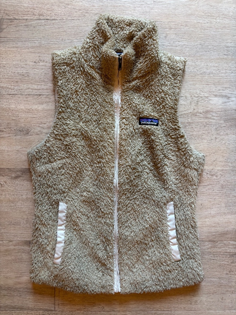 Patagonia Los Gatos Fleece Vest Oatmeal Beige Size S